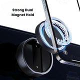 Grip Pro – Dual Vacuum & Magnetic Car Mount Holder Includes 2 magnetic rings