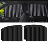 Magnetic Car Side Window Sunshade Curtains | Removable Privacy & Heat Protection set of 4