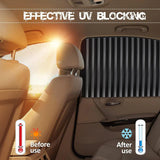 Magnetic Car Side Window Sunshade Curtains | Removable Privacy & Heat Protection set of 4