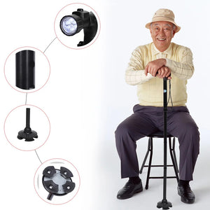 smart old man walking stick